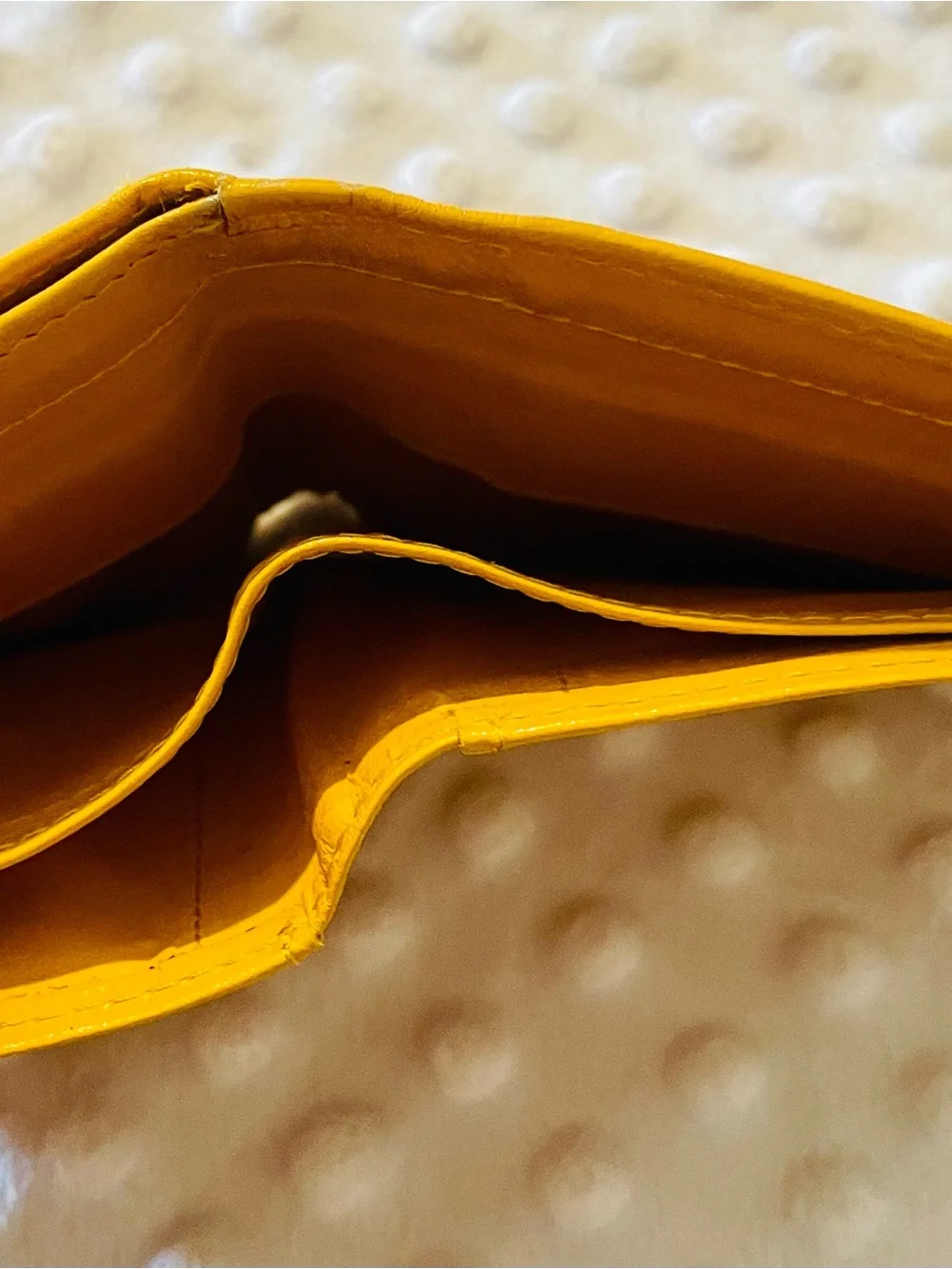 Kansai Yamamoto Femme Yellow Leather Wallet